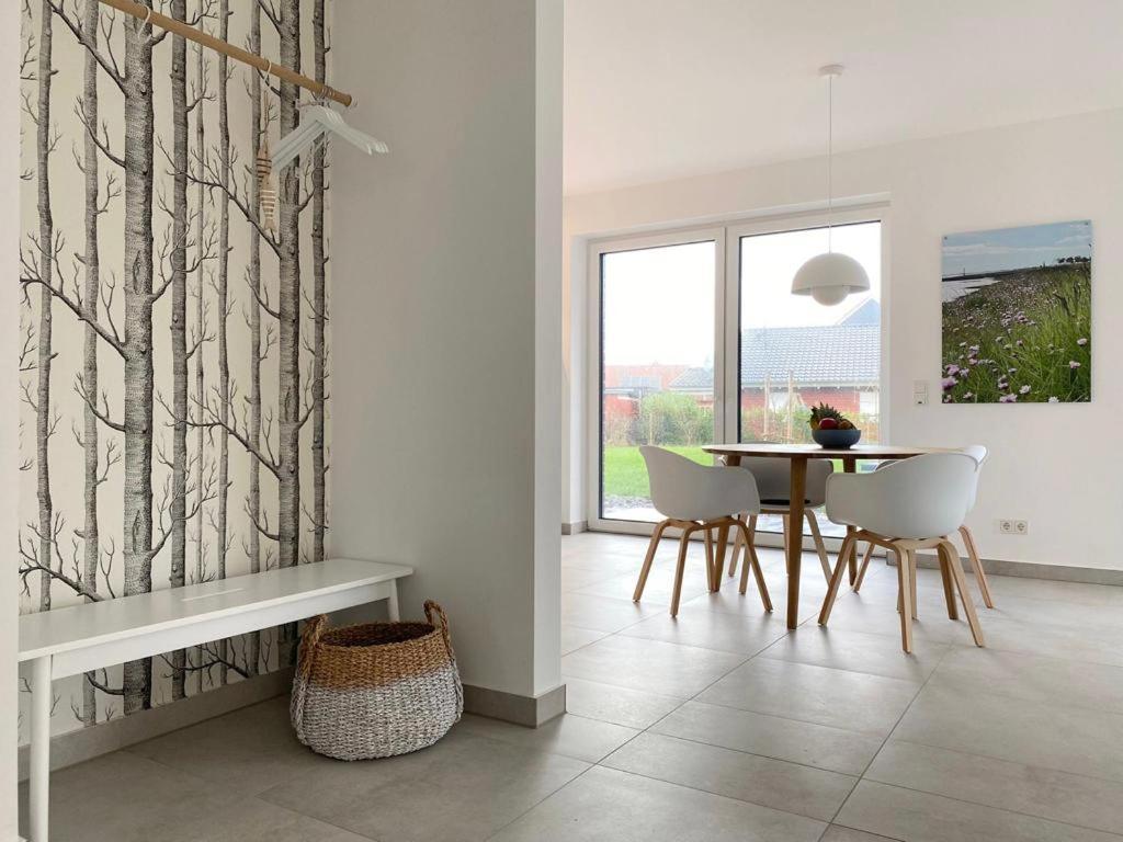Ferienwohnung Hein Am Nordseedeich Butjadingen Esterno foto