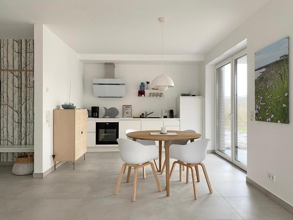 Ferienwohnung Hein Am Nordseedeich Butjadingen Esterno foto